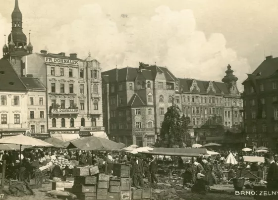 Nájemní domy Adolfa Bachera a Karla Pětníka, po roce 1911. Zdroj: Archiv města Brna, U22_IIa55_b